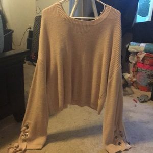 Oatmeal pinky sweater